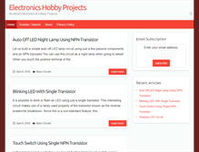 Tablet Screenshot of electronicshobbyprojects.com